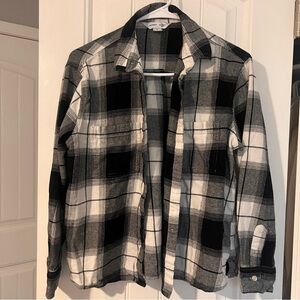 Old Navy Black and White Plaid Blazer